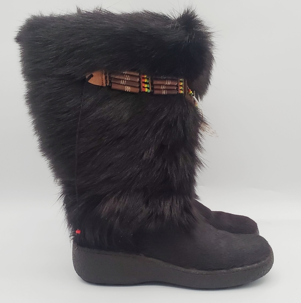 PAJAR Fur Goat Winter Ski Boots 40 - Picture 2 of 16